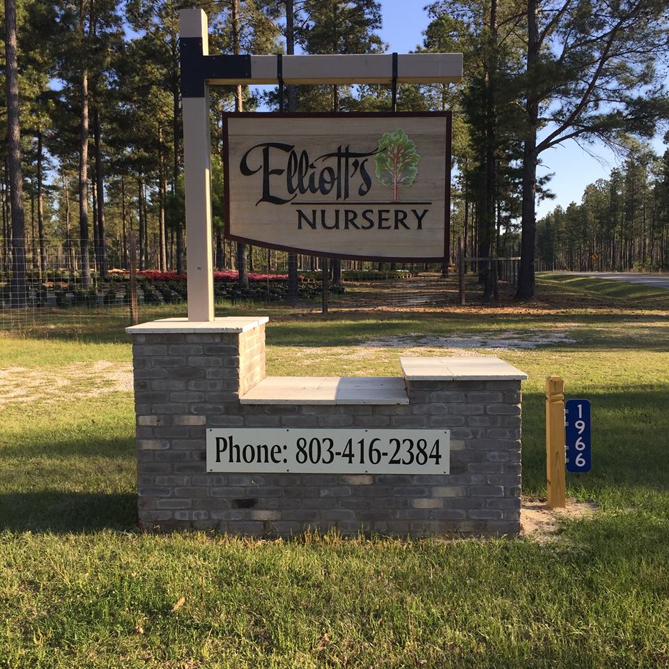 Elliott's Nursery | Kershaw, SC | sign